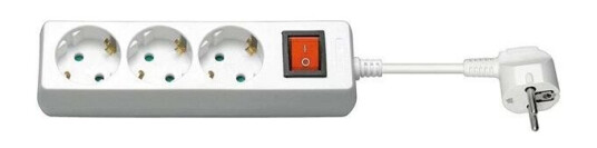 Pro Power Socket x3 - Wh - Switch - 1.5m Pro Power Socket x3 - Wh - Switch - 1.5m