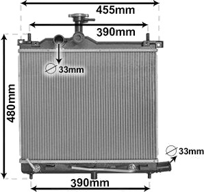 VAN WEZEL 82012704 Radiator motorkjøling VAN WEZEL 82012704 Radiator motorkjøling
