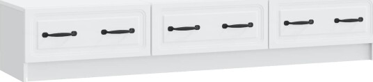 TV skap med skuff Hvit 147 x 34,5 x 27 cm Konstruert tre TV skap med skuff Hvit 147 x 34,5 x 27 cm Konstruert tre