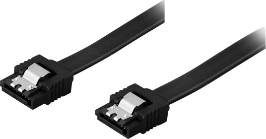 Deltaco SATA III 6Gb/s Kabel 70 cm Svart - 7-pin Hankjønn til Hankjønn