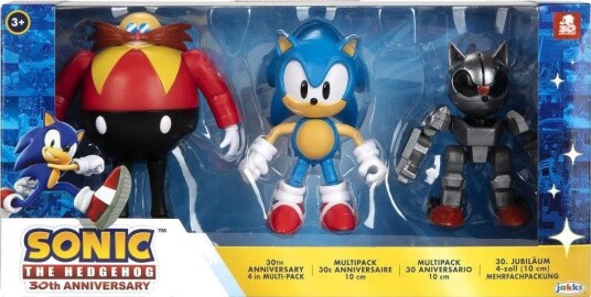Jakks Sonic The Hedgehog 30-årsjubileum Figursett 3 stk 10 cm