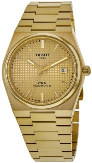 Tissot Herreklokke T137.407.33.021.00 PRX Gullfarget/Gulltonet stål