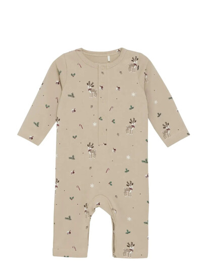 Fixoni Romper Ls Beige 56