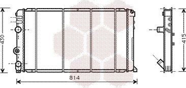 VAN WEZEL 43002263 Radiator motorkjøling VAN WEZEL 43002263 Radiator motorkjøling