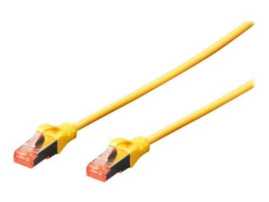 Digitus Professional Koblingskabel Rj-45 Hann Til Rj-45 Hann 1 M Sftp Pimf Cat 6E Ieee 802.3 Med Støvel Halogenfri Uten Hindringer Flertrådet Gul En Pakke 10