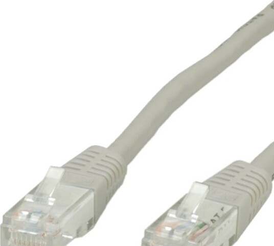 Value Rj 45 Cat6 U/Utp Grå 0,5 M Value Rj 45 Cat6 U/Utp Grå 0,5 M