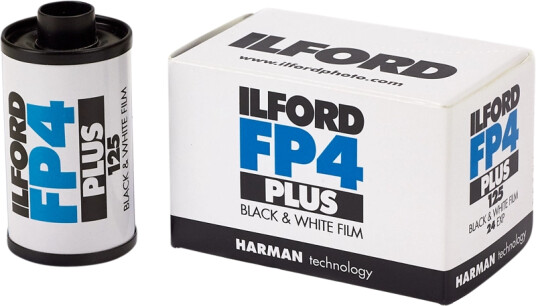 Ilford FP4 Plus 135-24 exp Sort/Hvit negativ 135mm film ISO 125 Ilford FP4 Plus 135-24 exp Sort/Hvit negativ 135mm film ISO 125