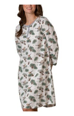 Trofe Pinecone Long Sleeve Big T Mixed bomull Medium Dame Trofe Pinecone Long Sleeve Big T Mixed bomull Medium Dame