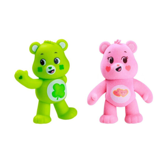 Care Bears Figur – Pocket Stars 2 stk 5 cm – Good Luck Bear og Love-A-Lot Bear