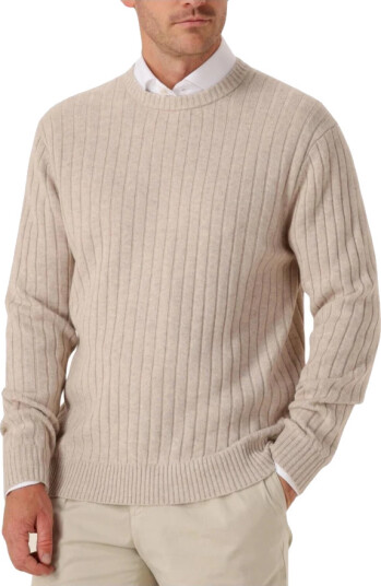 Profuomo Herre Strikkevarer Beige 2XL,