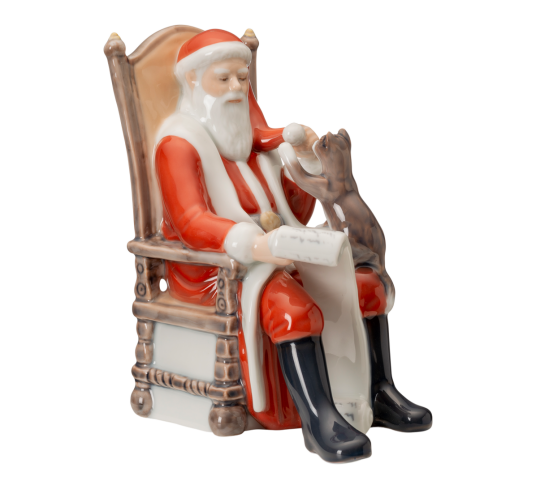 Royal Copenhagen Figur Nissefar i godstolen 18 cm