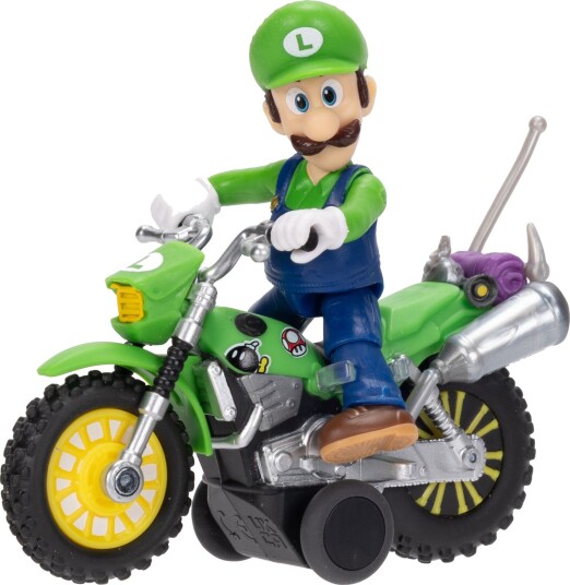 Super Mario Galaxy Luigi Filmfigur med Motorsykkel 6 cm Super Mario Galaxy Luigi Filmfigur med Motorsykkel 6 cm