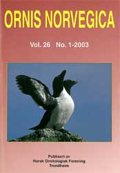 Norsk Ornitologisk Forening Ornis Norvegica   2003 1