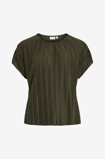 Vila - Bluse viTahlia O-neck Capsleeve - Grønn