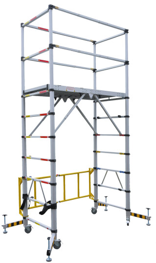 Zarges Teleskopstillas 0,6x1,41x0,33-2 m
