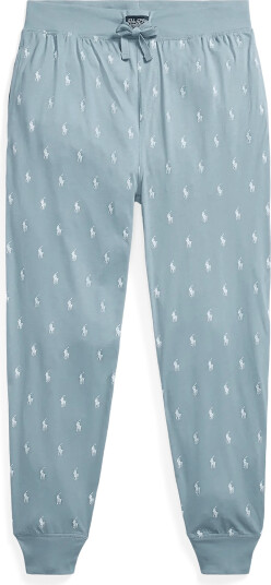 Polo Ralph Lauren Allover Pony Cotton Jersey Sleep Jogger Blue M
