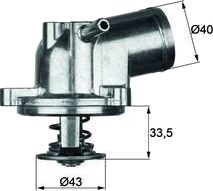 Termostat, kjølemiddel MAHLE TI 21 87