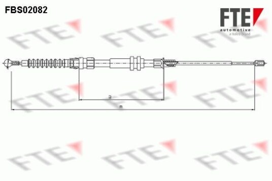 Tautrekk, håndbremse FTE 9250082
