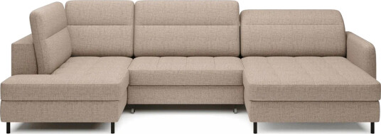 Berrto Sofa med Divan og Sjeselong 5 seters Beige