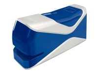 Rapid Fixativ 10BX Mobile - Elektrisk stiftemaskin - 10 ark - 24/6, 26/6 - plast, metall - blå