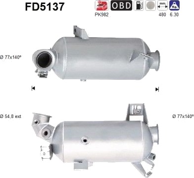 Partikkelfilter AS FD5137