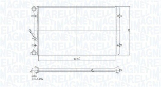 Radiator MAGNETI MARELLI 350213190800