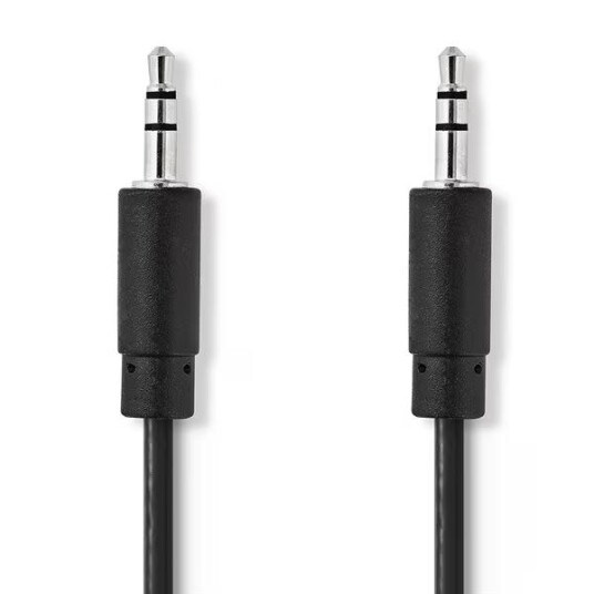 Nedis 2 m Stereo Lydkabel 3,5 mm Han-Han Svart