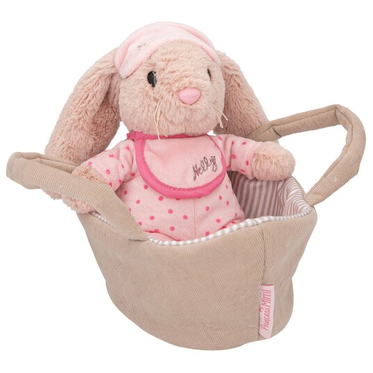 Princess Mimi Plush Bunny Nelly In Basket 0412454 Princess Mimi Plush Bunny Nelly In Basket 0412454