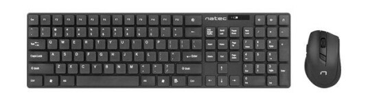 Natec Stingray - keyboard and mouse set - black - Tastatur & Mussett - Svart Natec Stingray - keyboard and mouse set - black - Tastatur & Mussett - Svart