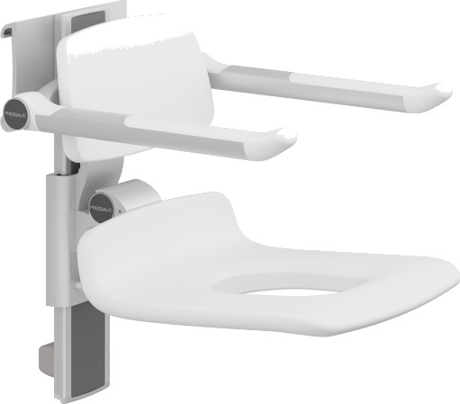 Pressalit Care Plus dusjsete 450 hvit