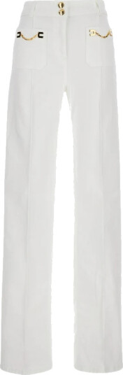 Elisabetta Franchi Dame Jeans Hvit W27,