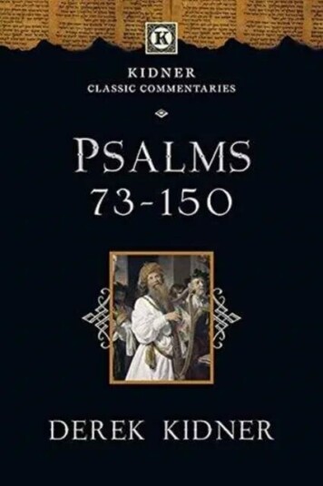Psalms 73-150 Av Derek Kidner