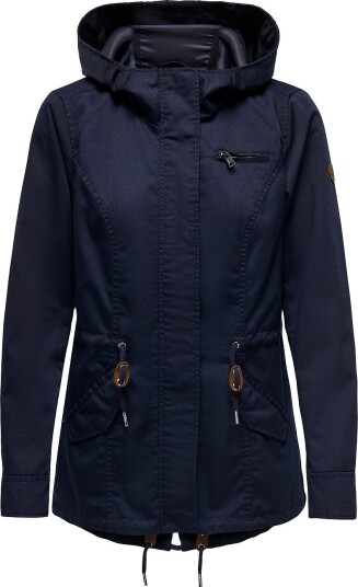 Only Jakke onlLorca Canvas Parka CC Otw Blå Only Jakke onlLorca Canvas Parka CC Otw Blå