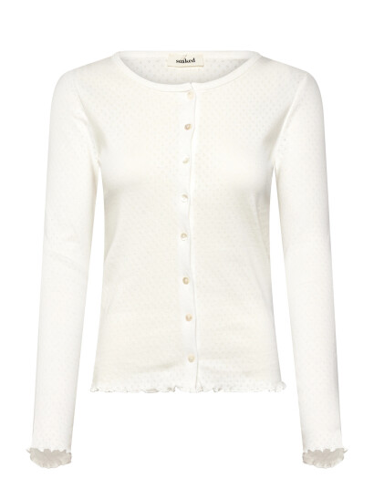 Soaked in Luxury Slvenola Cardigan Cream XXL Soaked in Luxury Slvenola Cardigan Cream XXL
