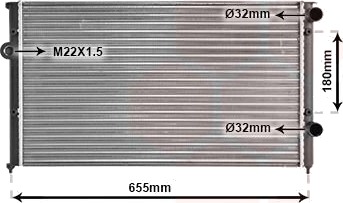VAN WEZEL 58002102 Radiator motorkjøling