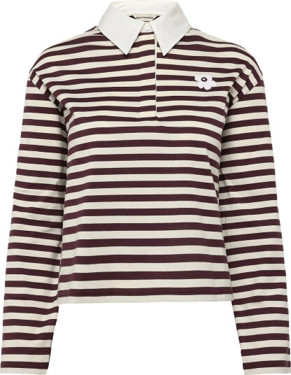 Marimekko Kipinä Tasaraita Unikko Burgundy S