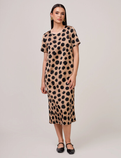 Ivo Nikkolo Woven Dress, Dotty - Beige - 34 Ivo Nikkolo Woven Dress, Dotty - Beige - 34