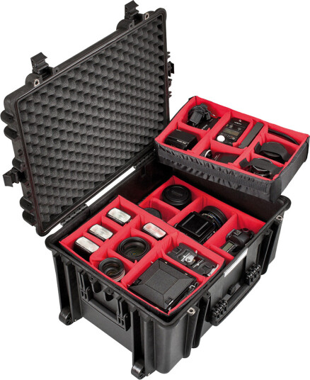 EXPLORER 5833 Flightcase med inndelingssystem - 3x8 rom - 580x440x330 mm - Svart EXPLORER 5833 Flightcase med inndelingssystem - 3x8 rom - 580x440x330 mm - Svart