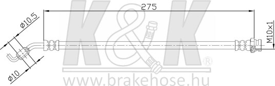 K&K FT4067 Bremseslange