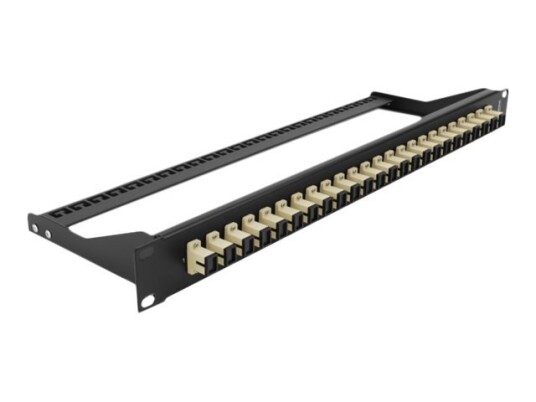 Delock - Koblingspanel - Rackmonterbar - Sc Mm X 24 - Svart Beige - 1U - 19"