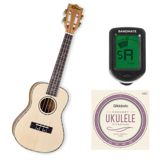 Reno RU320 Grand Concert Ukulele naturlig startpakke