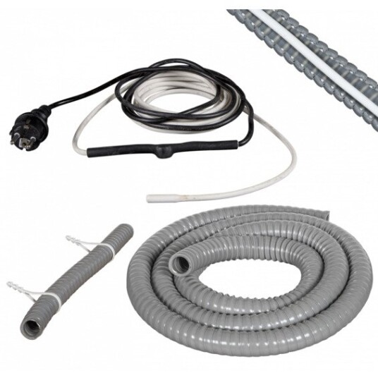 GrøntKlima AS Pancake Heatkit ø19mm Isolert Slange 4m 60W