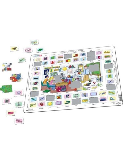 Larsen Puzzles Learning English at School Larsen Puzzles Learning English at School