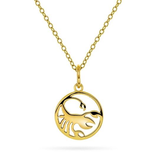 Pan Jewelry Smykke i 925 forgylt sølv med skorpionen Pan Jewelry Smykke i 925 forgylt sølv med skorpionen