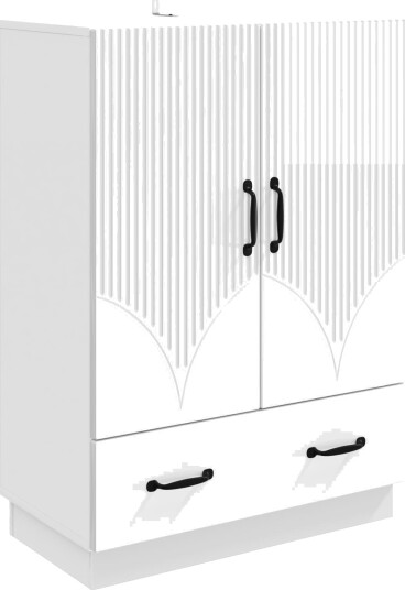 Serviesskap Høgglans hvit 66 x 34,5 x 92 cm Konstruert tre Serviesskap Høgglans hvit 66 x 34,5 x 92 cm Konstruert tre