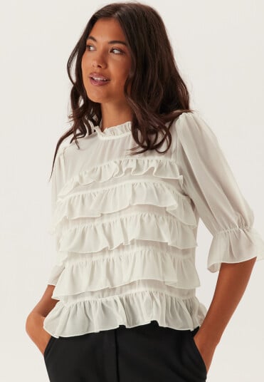 Bubbleroom Frill Short Sleeve Blouse Bubbleroom Frill Short Sleeve Blouse
