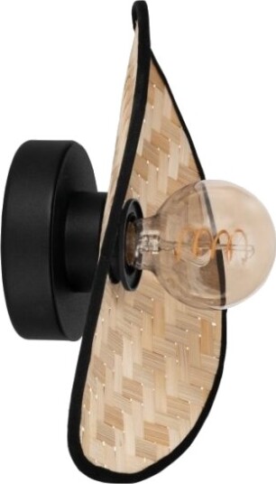 Eglo Marywell Vegglampe 200X300 E27 Sort/Bambus