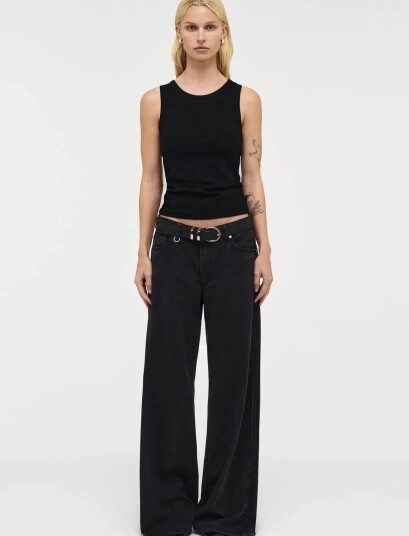 NEUW Milla Wide Blackoutwashed Black Black 25 x 32 NEUW Milla Wide Blackoutwashed Black Black 25 x 32