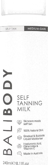 Bali Body Self Tan Milk 240 ml Bali Body Self Tan Milk 240 ml
