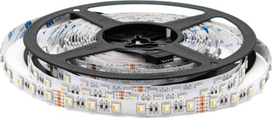 5 meter 12W/m RGB+WW LED strip 24V DC IP20 60 LED pr. meter 5 meter 12W/m RGB+WW LED strip 24V DC IP20 60 LED pr. meter